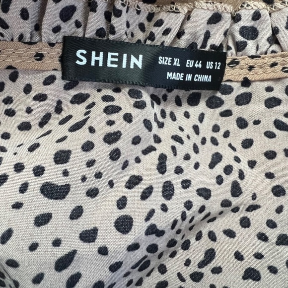 Shein | Midi Print Dress | Neck Tie Detail - Picture 6 of 6